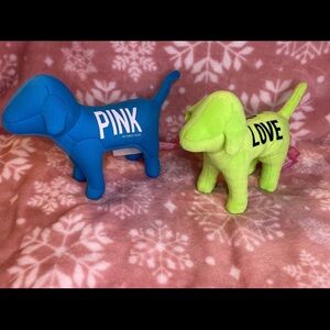 VS PINK collectible neon dogs (x2)